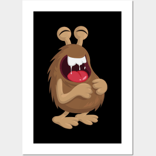 Funny Laughing Monster Posters and Art